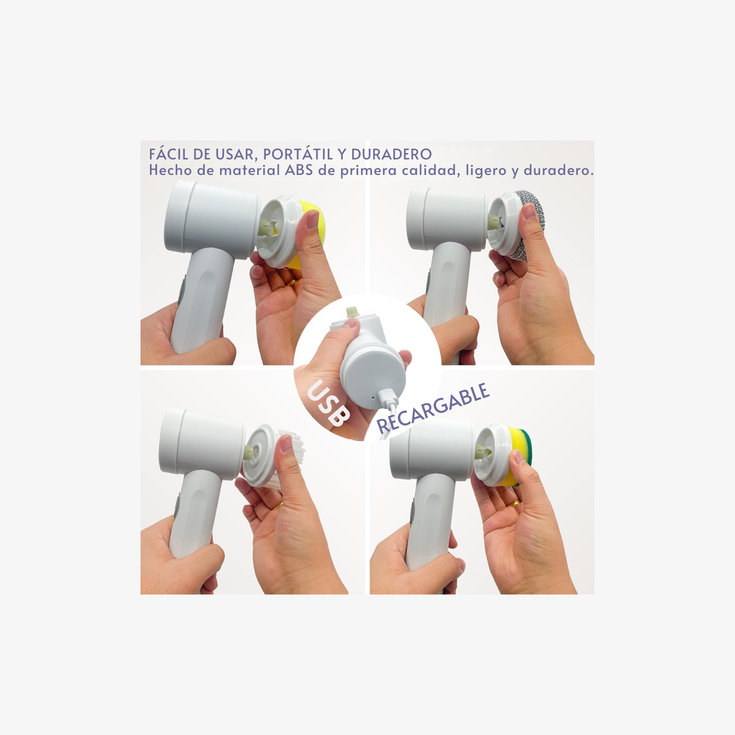 La Primera Esponja 100% Automática que Refriega Sola. PowerBrush Pro™: