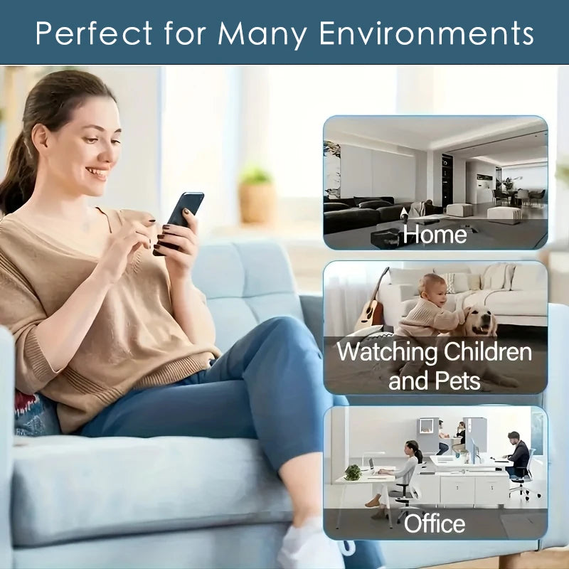 Mini Cámara Espía WiFi Full HD – Monitor de Seguridad para Niños, Mascotas y Hogar