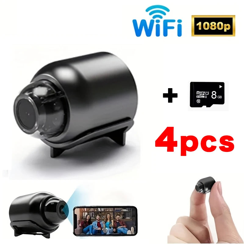 Mini Cámara Espía WiFi Full HD – Monitor de Seguridad para Niños, Mascotas y Hogar